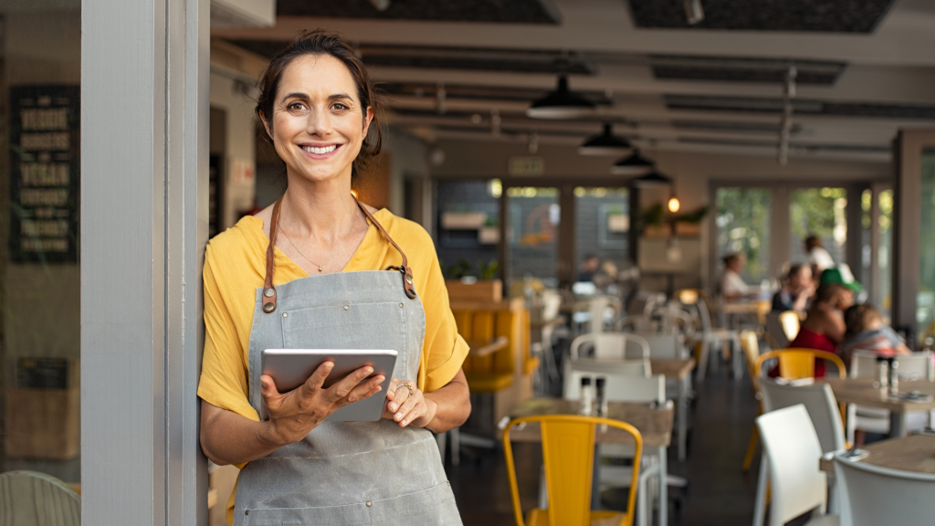 restaurant owner success smile